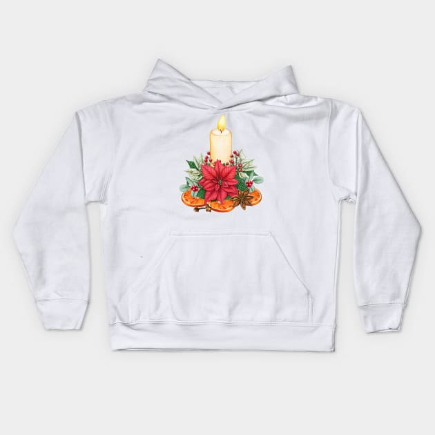 Christmas Decoration Kids Hoodie by Cool Abstract Design